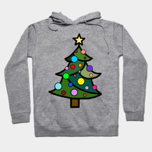 Decorated Stained Glass Christmas Tree Hoodie